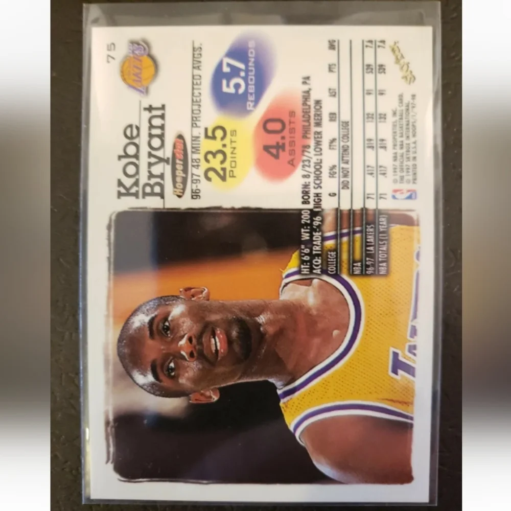 Kobe Bryant NBA Hoops 97-98 card (2nd year)